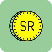 Saudi riyal Vector Icon Design