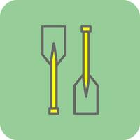 Oars Vector Icon Design