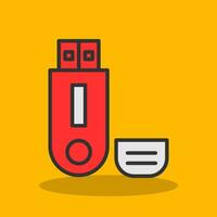 Pendrive Vector Icon Design