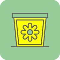 Plant Pot Vector Icon Design