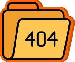 404 Error Vector Icon Design