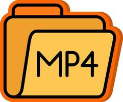 Mp4 Vector Icon Design