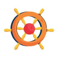 Trendy Ship Rudder vector