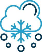 Snowfalling Vector Icon Design