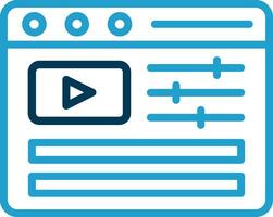 Video Editing Vector Icon Design