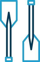 Oars Vector Icon Design