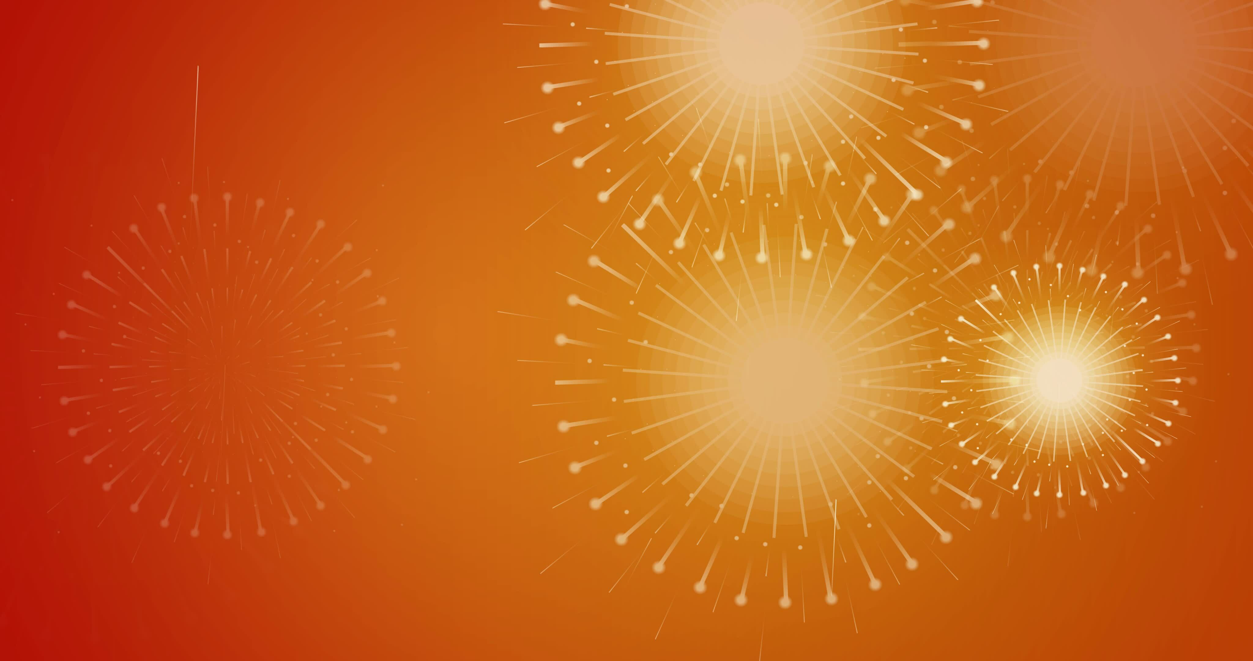 Animated fireworks Diwali celebration background. For 4th of July, New
