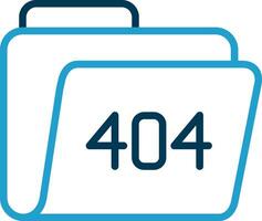 404 Error Vector Icon Design