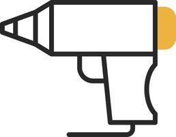 Hot Glue Gun Vector Icon Design