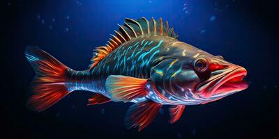 AI Generated. AI Generative. Realistic photo illustration of atlantic cod fish. Fishing underwater wild nautical world. Graphic Art