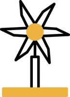 Wind Turbine Vector Icon Design