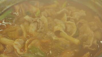 zuppa calda tradizionale coreana kimchi tteok bokki video