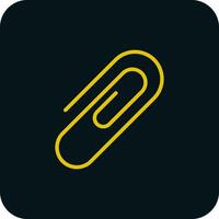 Paper Clip Vector Icon Design