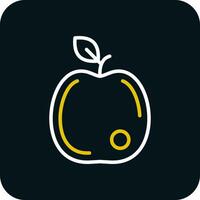 diseño de icono de vector de manzana