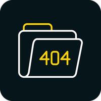 404 Error Vector Icon Design