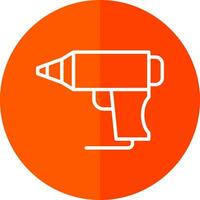 Hot Glue Gun Vector Icon Design