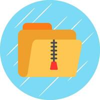 Zip Folder Vector Icon Design