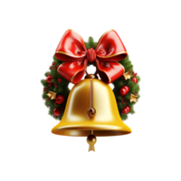 Père Noël claus Noël cloche ai généré png