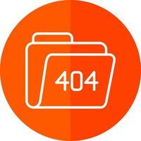 404 Error Vector Icon Design