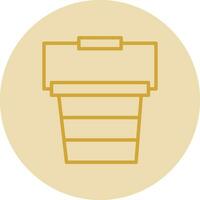 Bucket Vector Icon Design