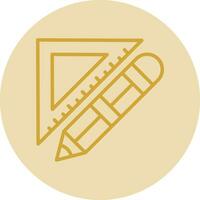 Protractor Vector Icon Design