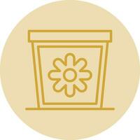 Plant Pot Vector Icon Design