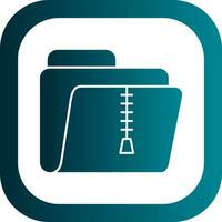Zip Folder Vector Icon Design
