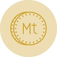 Metical Vector Icon Design