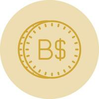 Bahamian dollar Vector Icon Design