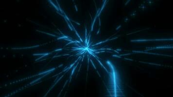 Modern minimalistic abstract Particle background motion design. video