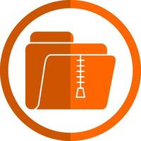 Zip Folder Vector Icon Design
