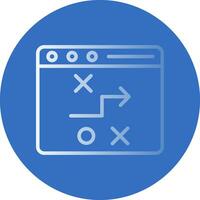 Strategic Plan Vector Icon Design