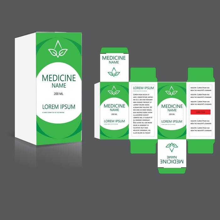 Medicine Box Template Vector Art, Icons, and Graphics for Free Download