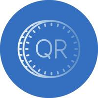 Qatari riyal Vector Icon Design