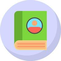 Contact Book Vector Icon Design