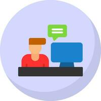 Blogger Vector Icon Design