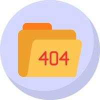 404 Error Vector Icon Design