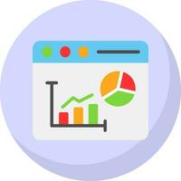 Bar Chart Vector Icon Design