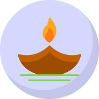 Oil Lamp Vector Icon Design