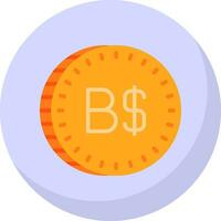 bahameño dólar vector icono diseño