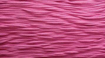 Generative AI, knitted pink sweater texture closeup, magenta or light pink abstract background photo
