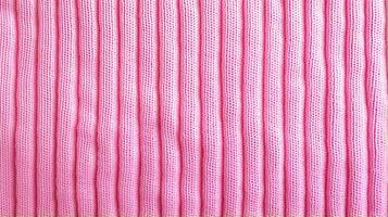 Generative AI, knitted pink sweater texture closeup, magenta or light pink abstract background photo