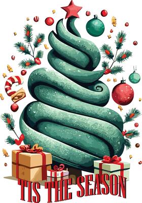 Retro Christmas Vector Design