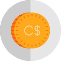 Canadian Dollar Vector Icon Design