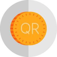 Qatari riyal Vector Icon Design