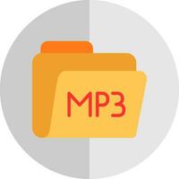 diseño de icono de vector de mp3