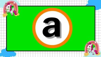 a B C alfabeto aprendizaje para niños rimas vídeo para tu canal, sitio web, vídeo Blog. video