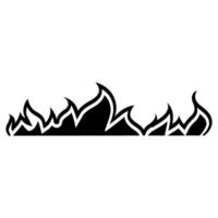 Fire icon vector set. Flame illustration sign collection. Burn symbol. Hot logo.