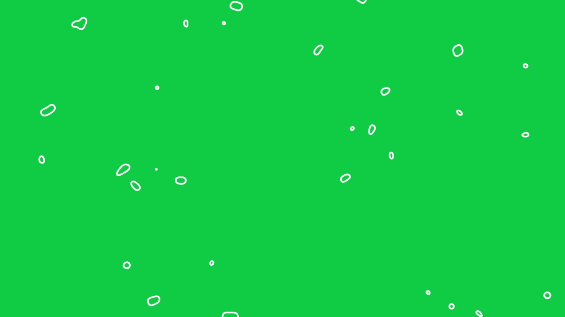 abstract outline shape particle falling green screen overlay effect