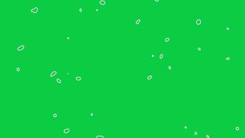 abstract outline shape particle falling green screen overlay effect animation video